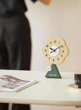 wzooo家居客厅台式座钟简约面摆桌件玄m关装饰电视TYOS363柜时钟