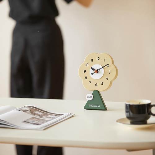 wzooo家居客厅台式座钟简约面摆桌件玄m关装饰电视TYOS363柜时钟