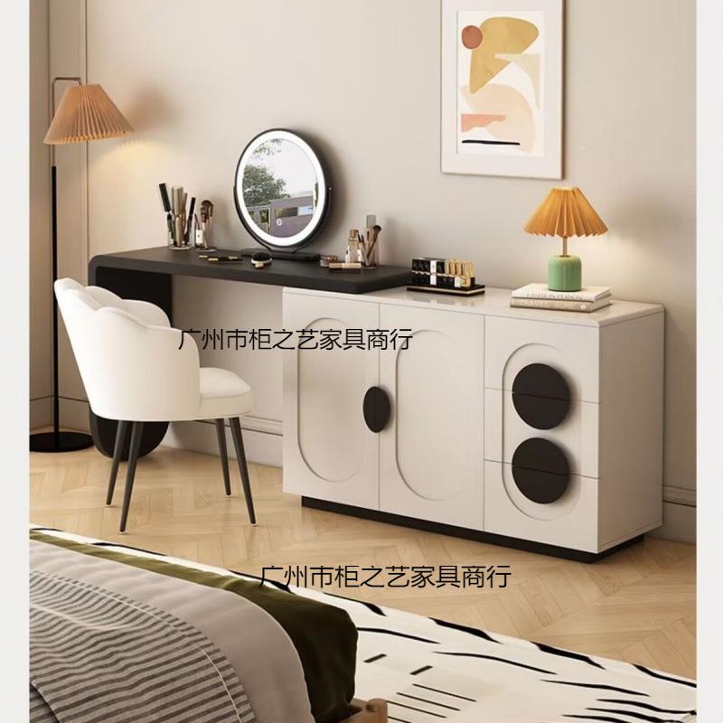 简易全台木梳妆现代简约小户型家用实卧单人602室化妆桌斗柜收纳