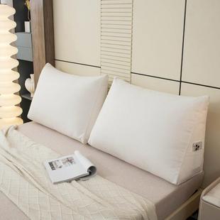 床头靠枕跨境榻角垫棉靠帆布大靠背护腰三垫背榻米客厅飘窗沙2025