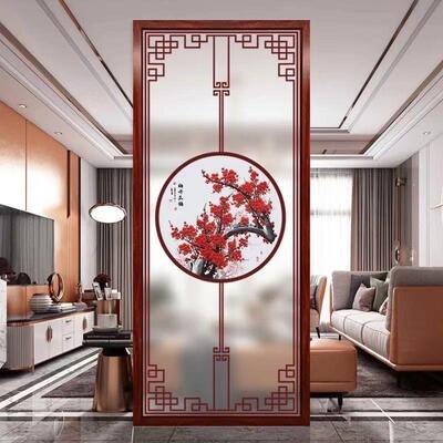 磨WBU砂艺术钢化廊玻璃断遮客厅挡入隔户玄关走过道房间隔断屏风