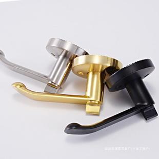 球形锁改把手替换球门锁老式家65盖用用型圆形三通杆执式手房锁卫