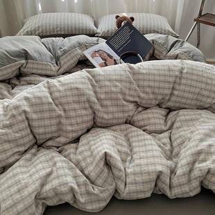 暮天落灰床上四件套纯棉全棉202床jjg.464新款 套夏被单学生宿舍三