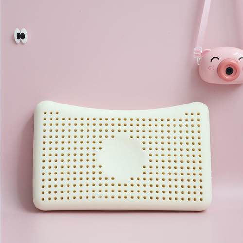 厂家直全棉针织0-岁婴销儿乳防偏头定2型AL101120乳胶枕头3-10岁