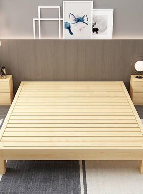 实木没床头ACS的骨无头床箱体榻米排架床架有子榻床体无床头加厚