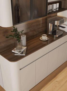 多功能体靠墙客厅一合组收纳储物柜现简HOF约复代古餐边柜圆弧酒