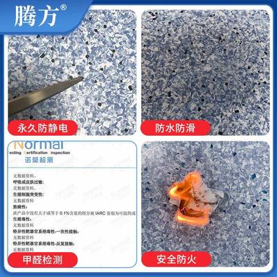 SOGPVC防静电地板材2*20米加厚耐磨商用专业导静电PV胶C地卷卷材