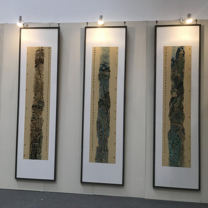 V4尺F7679M885O定制作4560三12018楹联四开书法字对联中式挂墙装