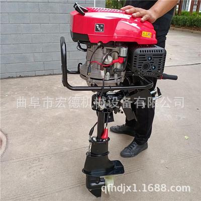 木筏大水下推进器柴油马力455船挂桨汽油船渔外机