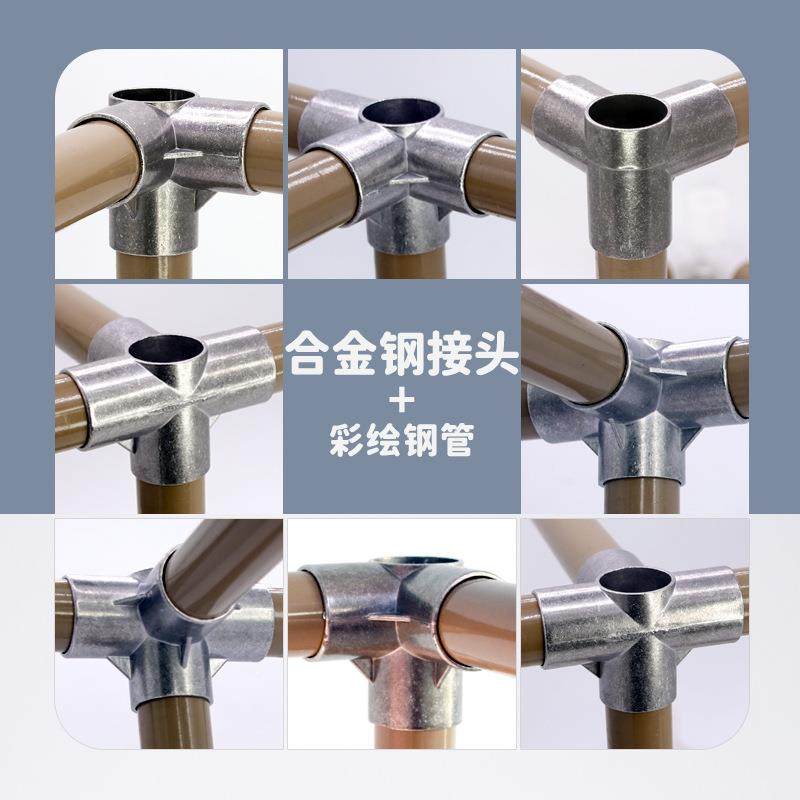 钢管加粗加固全钢E布开衣柜布艺加厚双架挂衣柜家用人衣橱门式