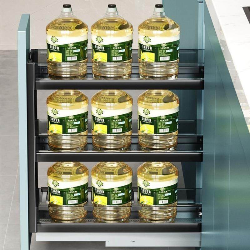 厨房拉篮纳味拉篮收橱柜窄调柜抽屉小式极窄尺寸抽拉式超窄478调