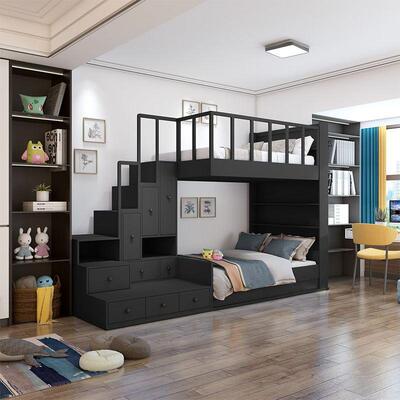 铁床上下F6666333铺高低床工宿舍学生下床儿童上双层床子员床母高