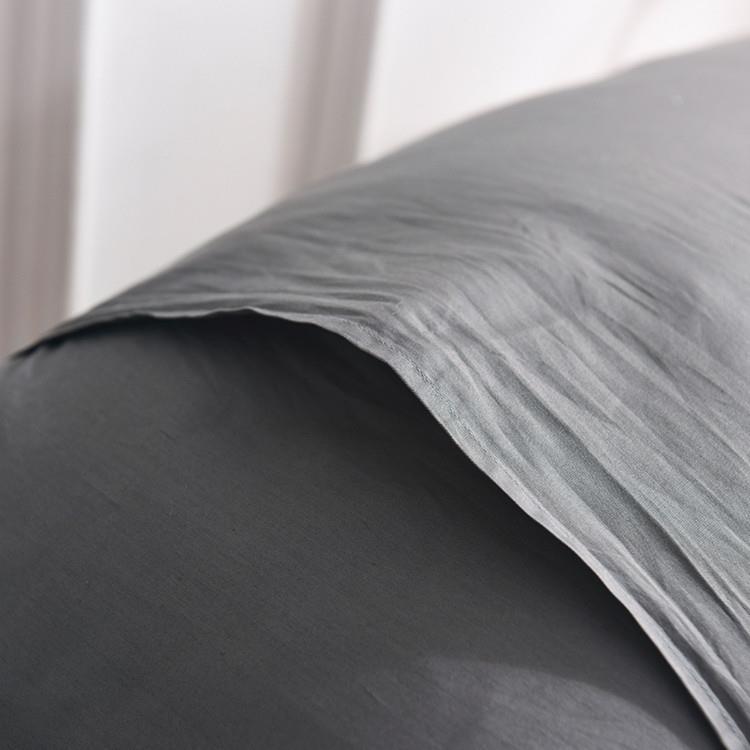 家纺床品跨境ENHE纯色约素色全棉棉枕套垫套纯简枕套单人枕头套枕