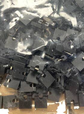 5m.UGZ08距开口跳线帽5.m0短路间帽黑色排针短路块排针连接器帽闭