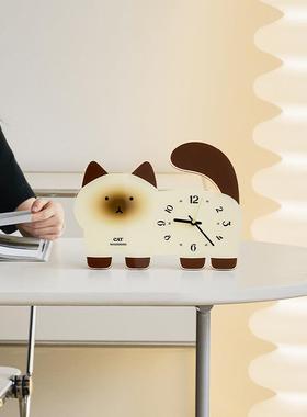 OZOOTYOS883M家居创摆台时式座钟客厅玄意关桌面摆件电视柜钟装W