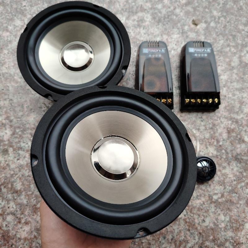 载汽车音响黑6.5寸仕6.寸中低音炮扬声器喇叭车二分克频音响无损5