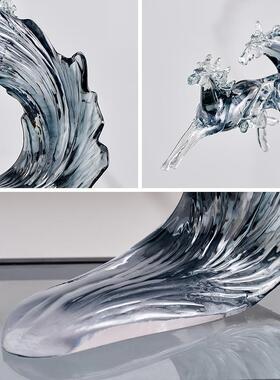 新中式档马到成摆功件新奢款现代轻客厅电视柜酒柜装饰立ft7yWGZd