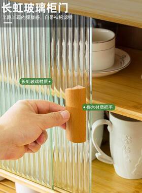 酒柜餐边柜柜现代简约展式示靠网红小酒架欧家用实木客厅墙FJO置