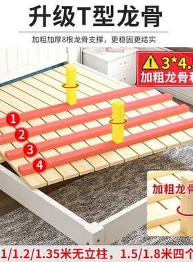 经AFL型实木床1.8米双济人单床人床1.5米1米简易床房出租用现代简