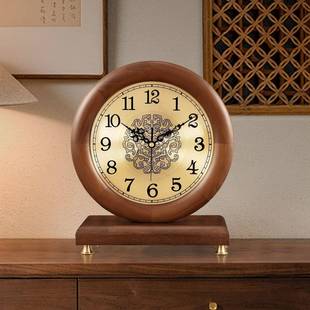 中钟式 静档音时件电视柜床 实木座钟台赣梓1001钟客厅家摆用摆台式