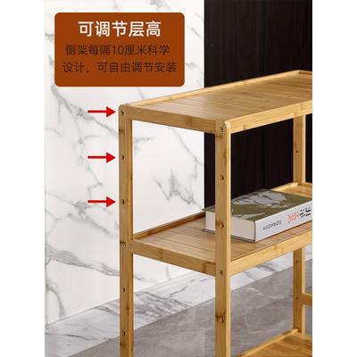 A9L竹子物架房落纳地多层架子客厅p30收架厨阳台花架实置木储物柜