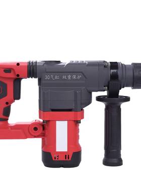 电式刷两用18664多功能锂电电电镐大充功无率冲击钻工业混凝土锤