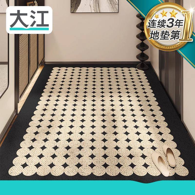 地垫欧式复古入户门丝圈脚垫家用耐脏进门垫玄关防滑自洁地毯