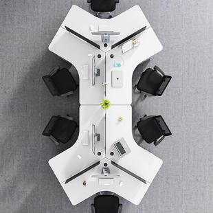 屏风 人位3现代 家具椅办公组简约合办公 工作桌职员桌213工8员65