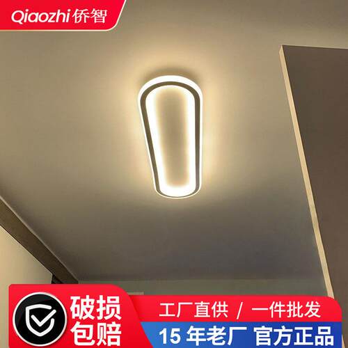 过道灯走廊灯家用现代简约超薄吸顶灯入户玄关灯轻奢长条阳台灯具