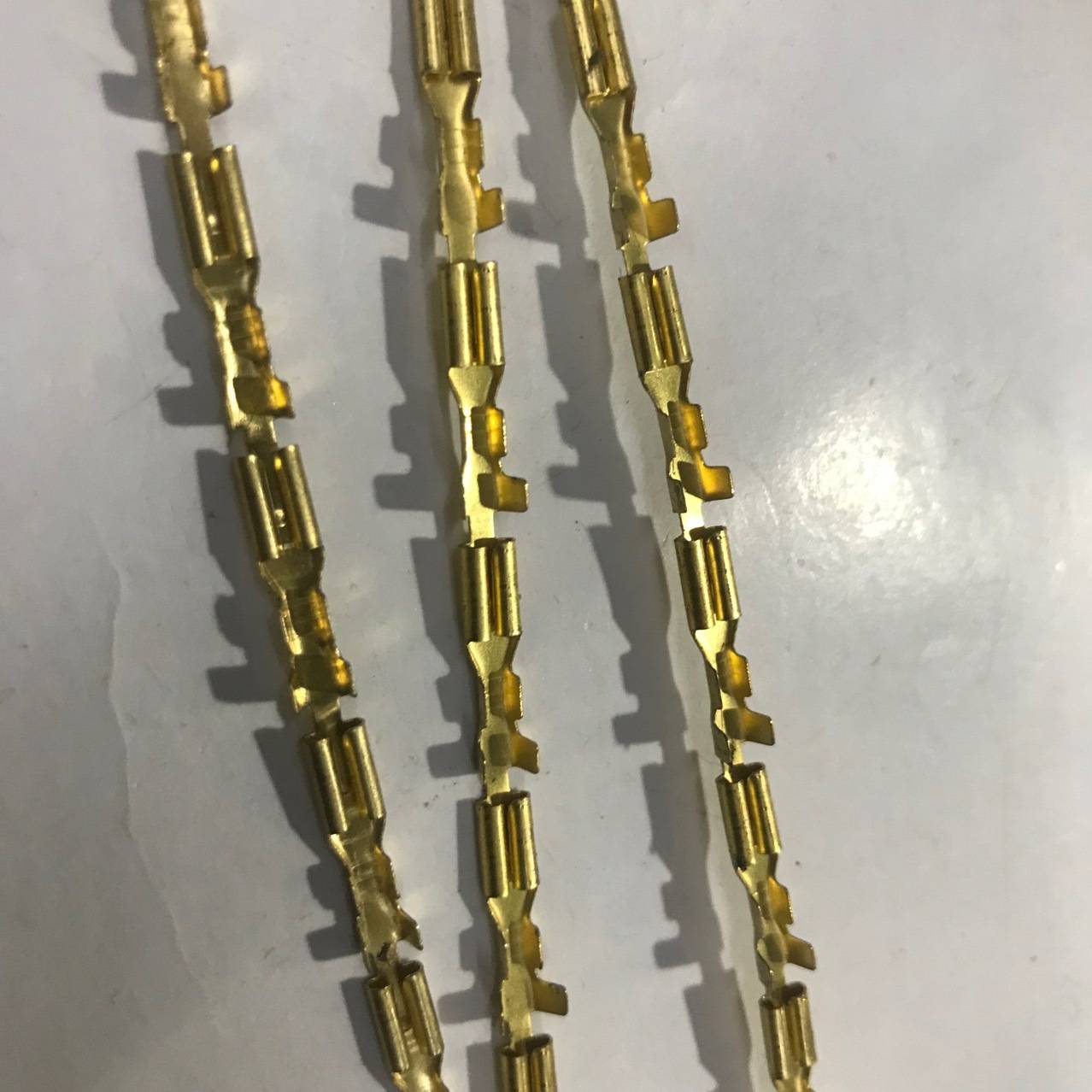 2.8插簧直连带插片连接器0.35mm厚全铜母接插件端子10000个/卷