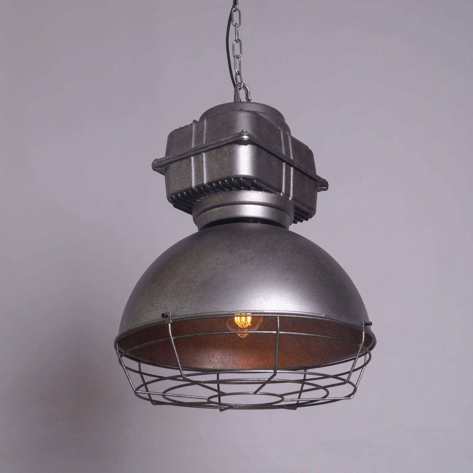 复古工业风loft铁艺工矿灯餐厅客厅朋克LED吊灯装饰灯具复古做旧