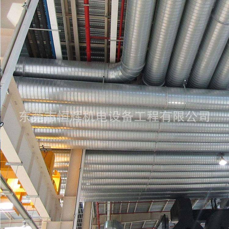 通风管道镀锌法兰螺旋风管螺旋管道不锈钢管道