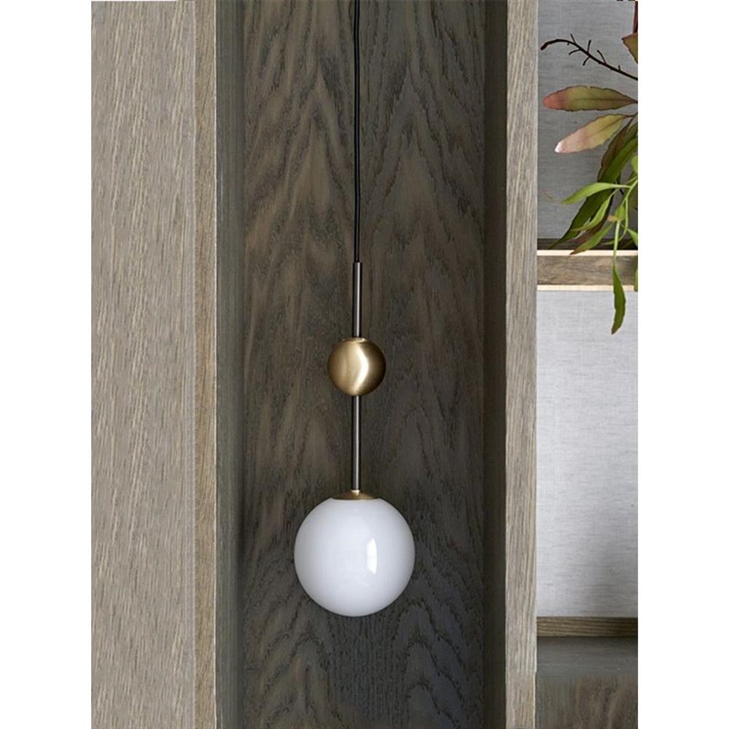 意式轻奢吊灯现代l简约化妆台鱼线灯圆球玻璃卧室床头灯玄关柜装