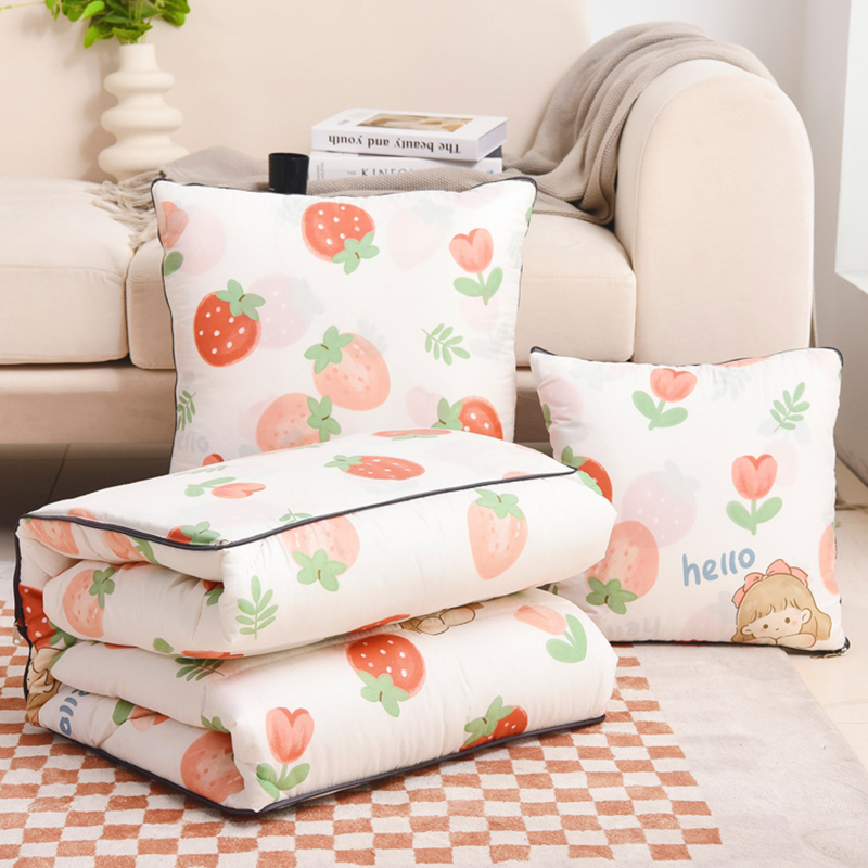 2023新款抱枕被子两用二合一摺叠车载枕头办公室午睡W空调毯子靠