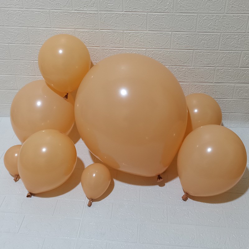 5寸10寸12寸18寸3r6寸哑光肤色单层气球 生日婚房装饰结婚布置气