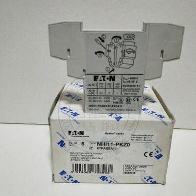 全新原装 EATON伊顿马达断路器辅助触点NHI11-PKZ01开1闭