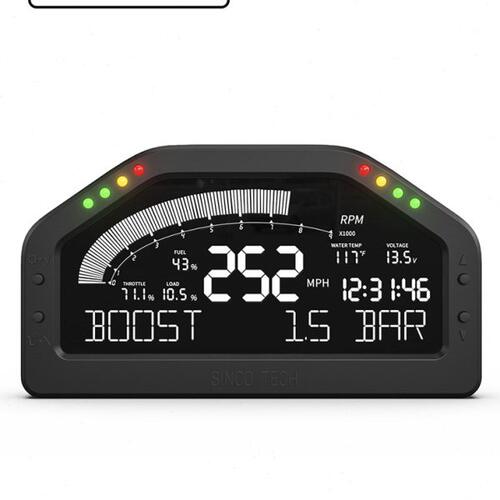 SINCOTECH汽车通用多功能改装仪表OBD2七彩转速车速水温表DO921