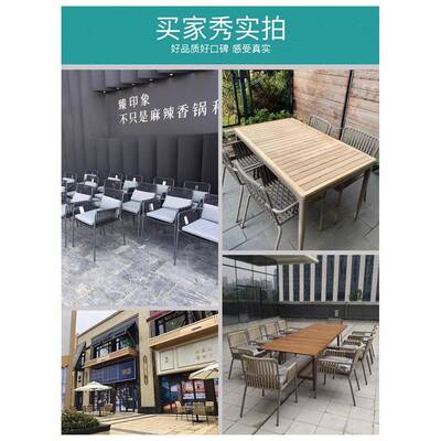 户外椅桌庭61280院露台餐厅藤编防水店餐酒厅露台园外摆阳台休闲