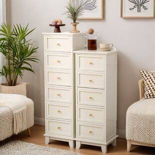 夹缝收纳柜实木小斗柜简约储物柜置物架客厅边角柜窄柜立柜小B&r