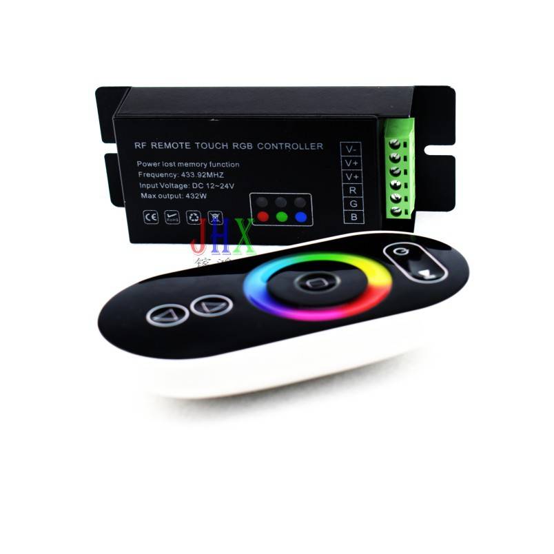 RF七彩灯带控制器LED灯条5键触摸RGB12v调控器GT888无极调光