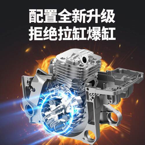 跨境式进口二冲程混合大功WCK-LF-5油率汽锯伐木锯大马力持新家用