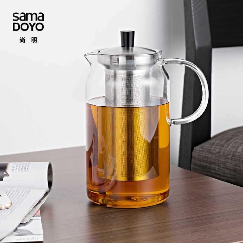 用尚F95T8M9T明玻璃茶大茶具壶套装耐高温家号煮茶壶加厚过滤大容