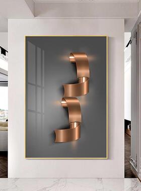 现代奢玄关装饰画高档大气抽象客厅挂SQ5077壁画轻廊过道画巨走幅