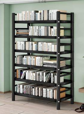 简易落地书架舍厨房客浴室厅多层HJP家用宿置物架学生滑轮艺铁移