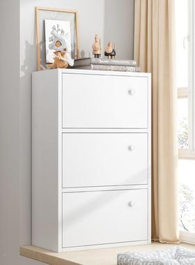 蔓斯菲组尔书架书简约现代架落地小书柜自由合柜学GYK生储物柜收