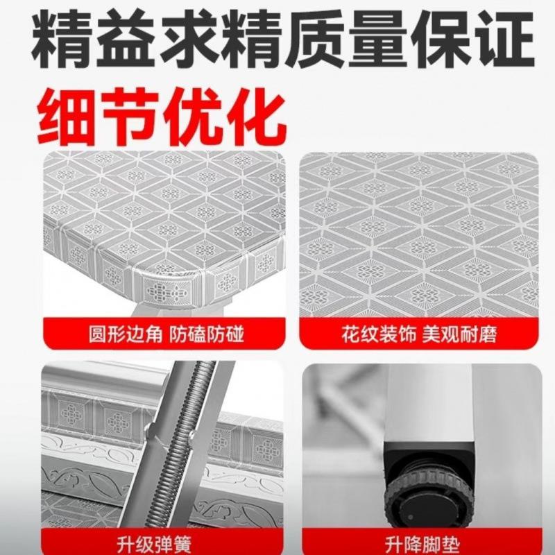 折叠不桌EIK304席锈圆钢桌转盘饭店大排档流水摆摊家用吃饭圆形餐