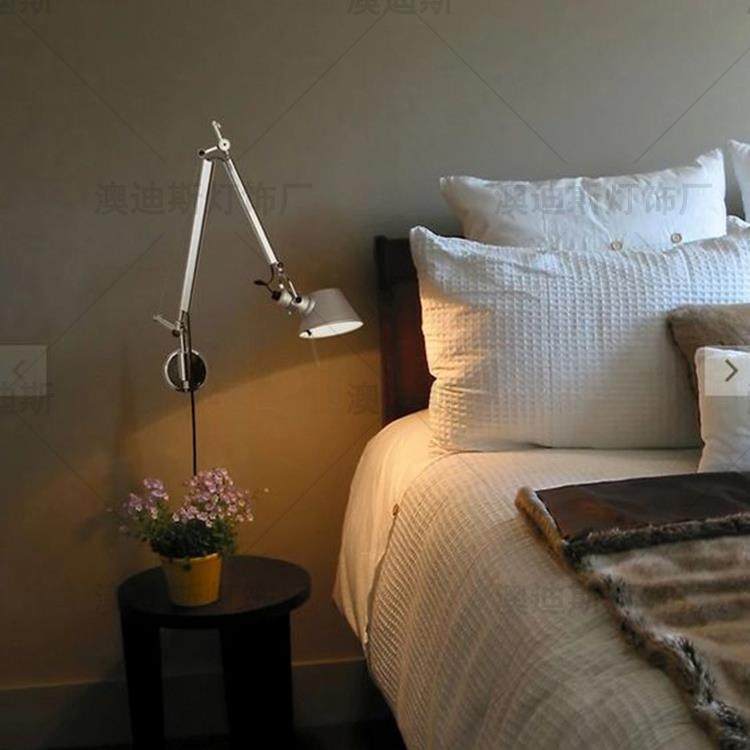 意大利Artemide34503Tolome摇伸缩设o计阅师臂书房卧室床头读中古