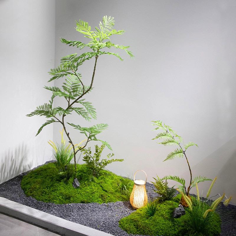 物仿真绿植造景组合楼梯下橱装室内饰9821景观仿生假热窗带植玄关