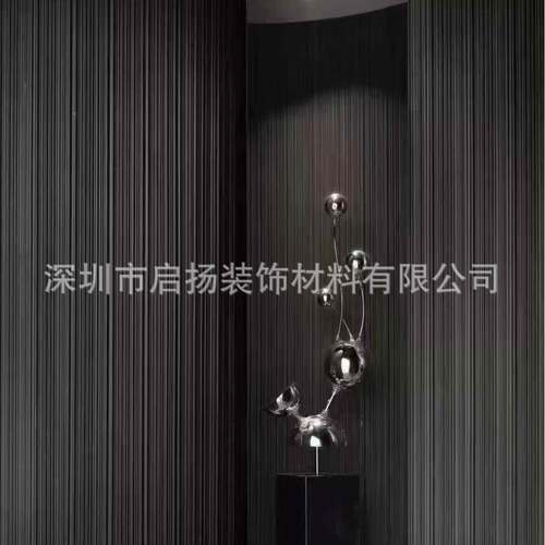 现基货深条AFW压纹竖纹C35盎司PV进口十字布墙布