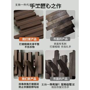 钢琴关键挂衣实物木墙上壁挂钩卧室YSYJ109-玄入户进门后置免打孔